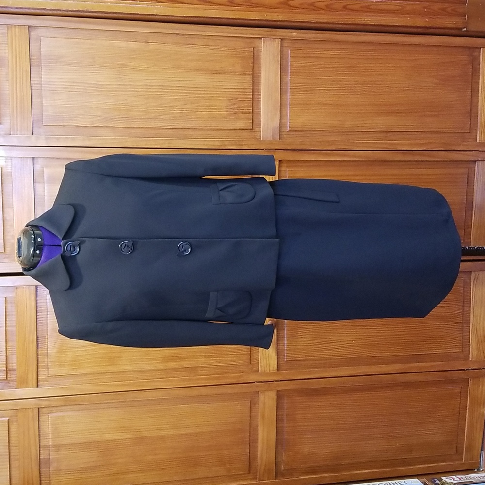 Amanda Smith black dress with jacket size 8P